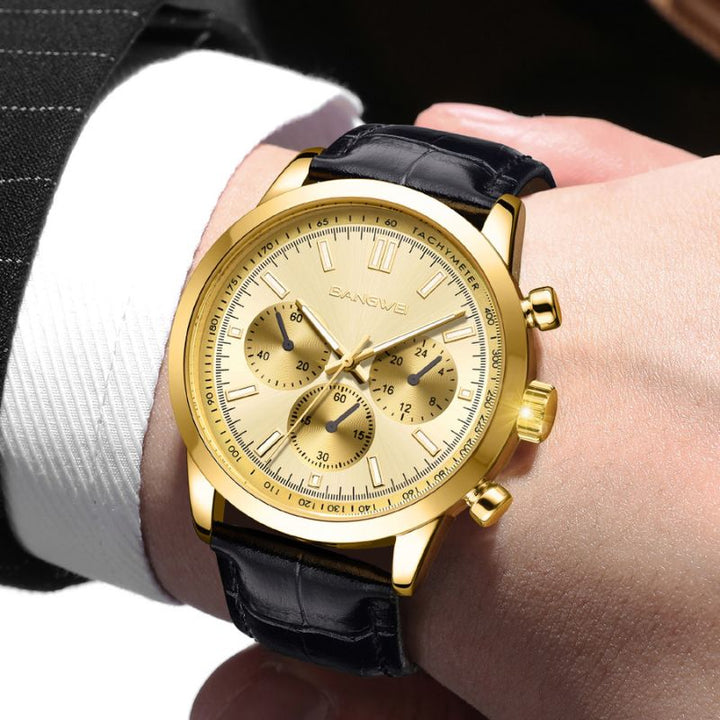 Casual Sport Military Business Leather Quartz Watch