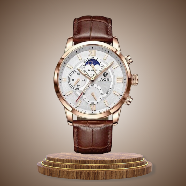 Luxury Leather Quartz Watch