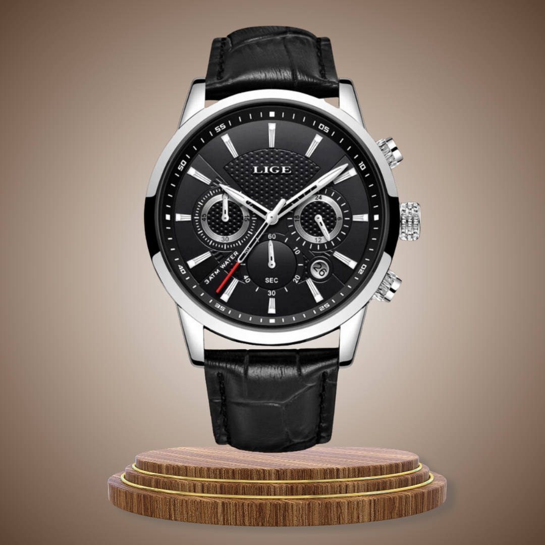 Fashionable Military Leather Watch