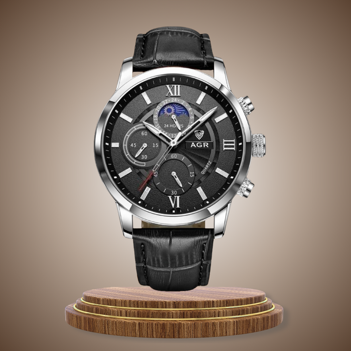 Luxury Leather Quartz Watch