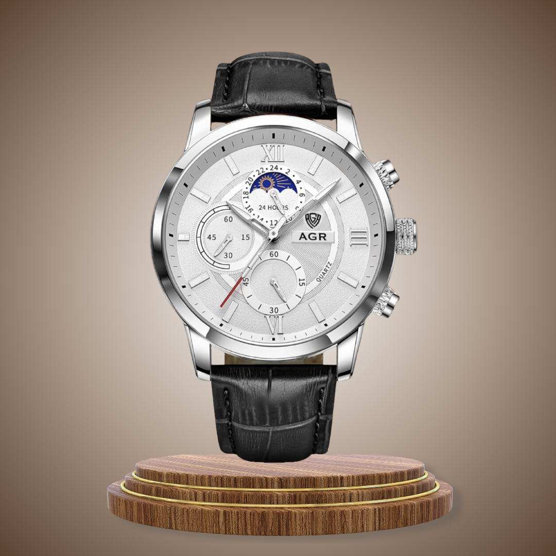 Luxury Leather Quartz Watch