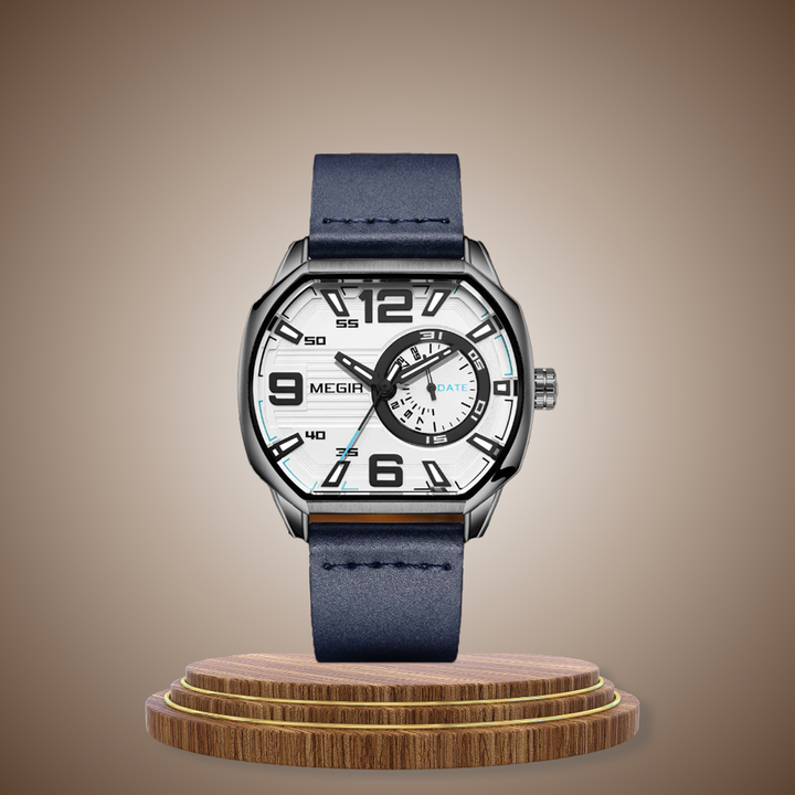 Premium Leather Sports Watch