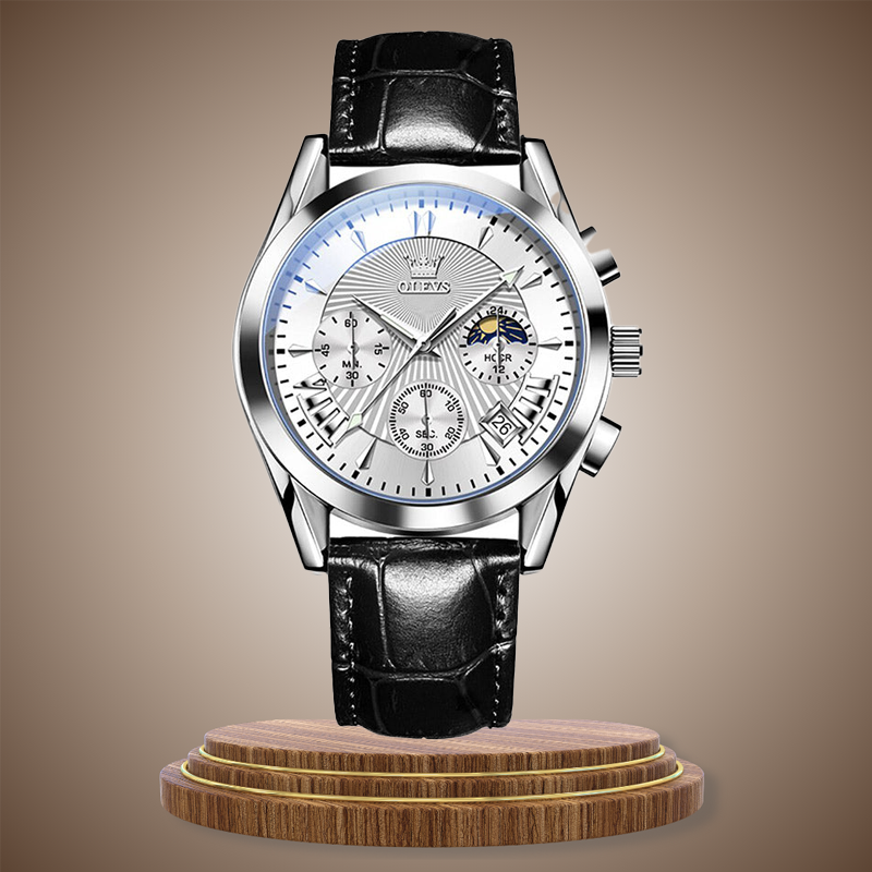 Quartz Leather Band Watch