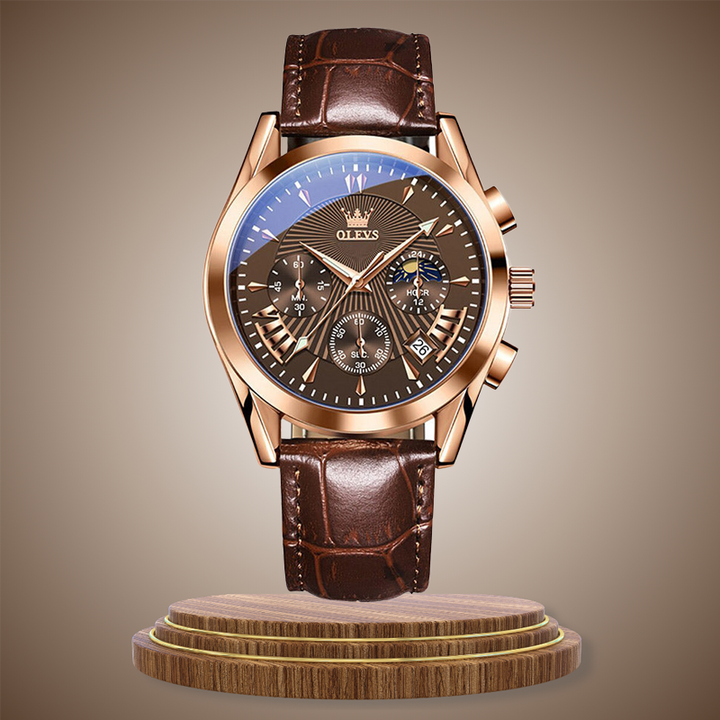 Quartz Leather Band Watch